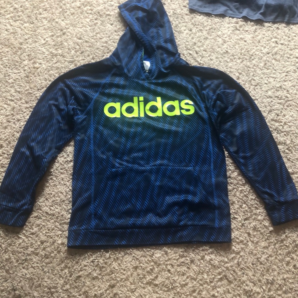 Black and blue Adidas sweatshirt